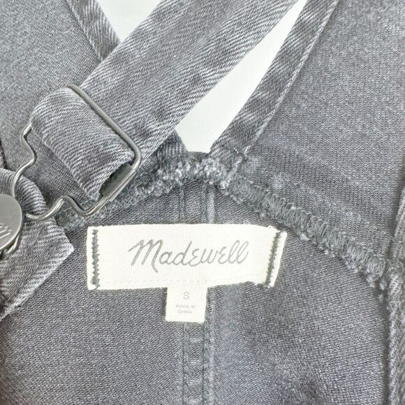 MADEWELL | Black Denim Jean Overalls Full Length Skinny Cut Women’s Size Small - Picture 7 of 14